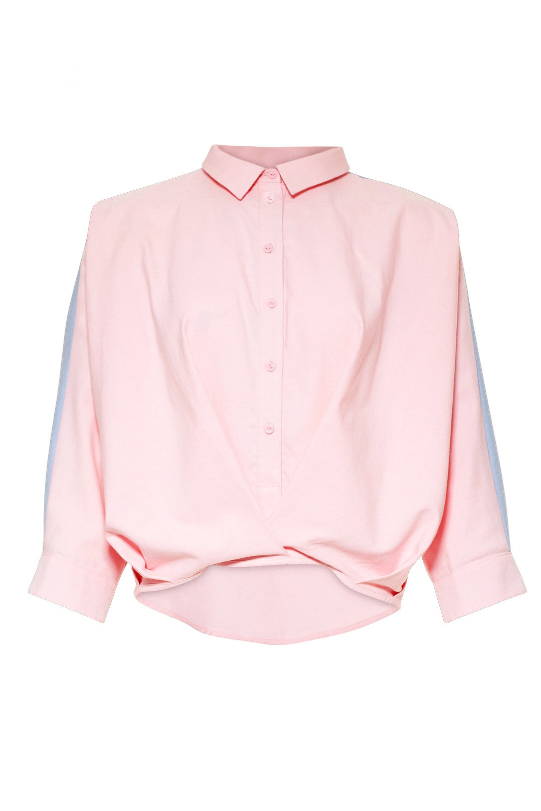 Two Tone Button Down Top by EVIDNT