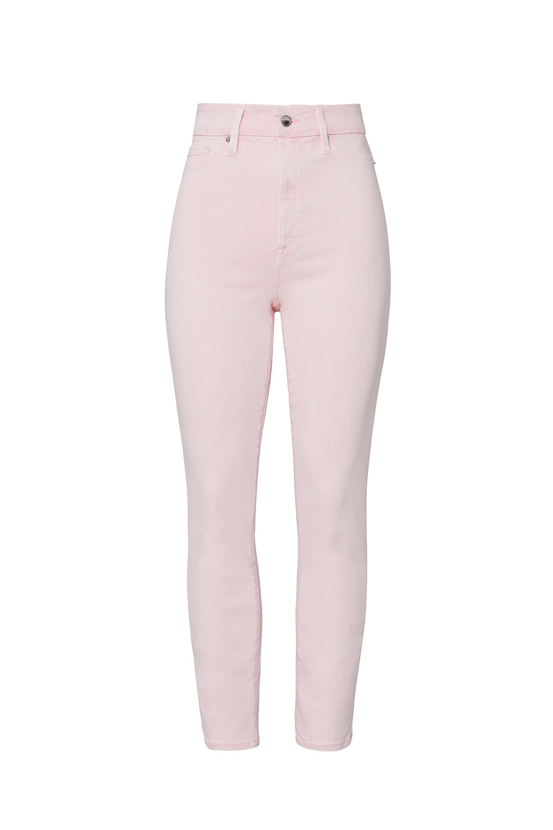 Good Waist Crop Pink Jeans by GOOD AMERICAN 3