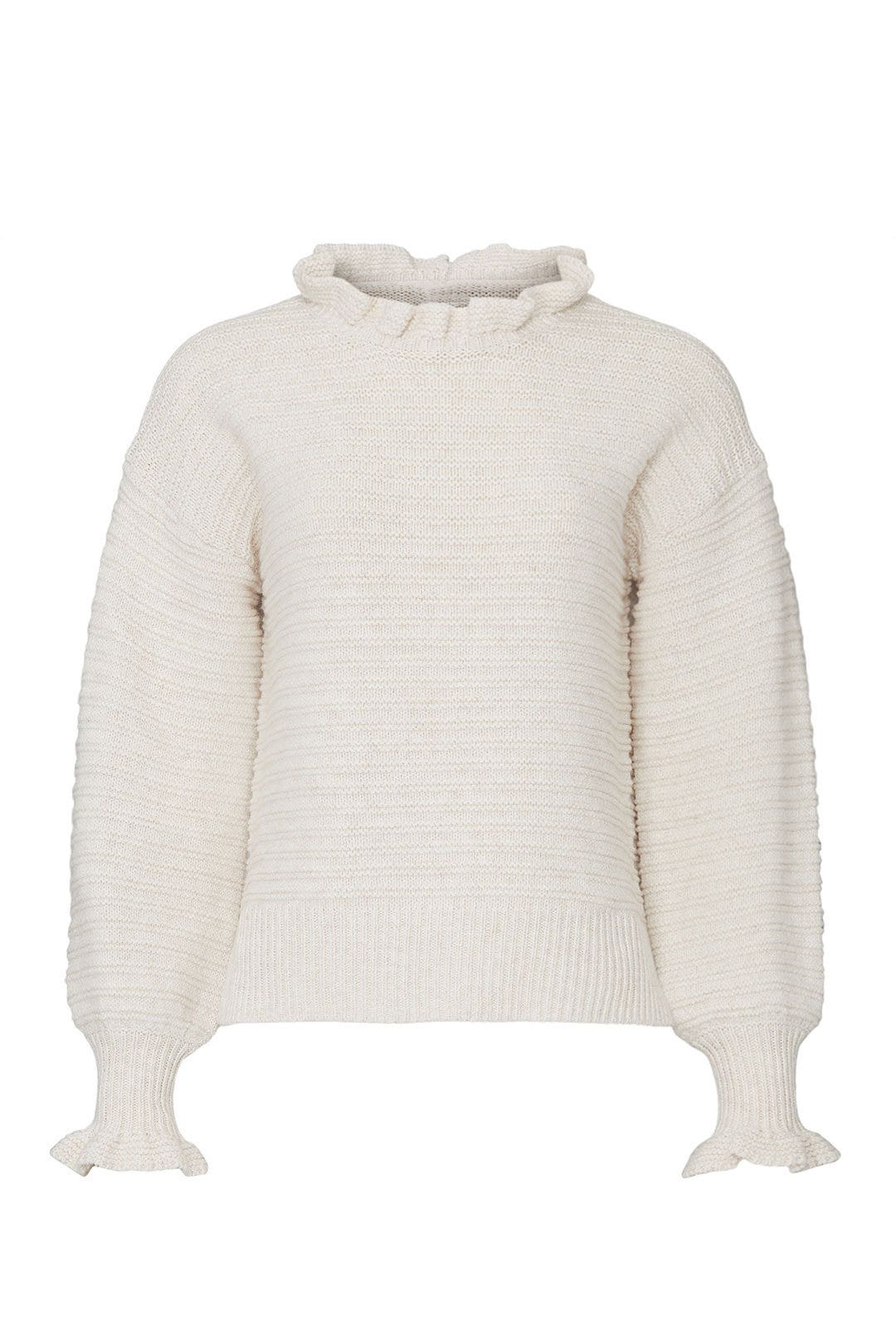 Ruffle Mockneck Stich Pullover by Madewell 4