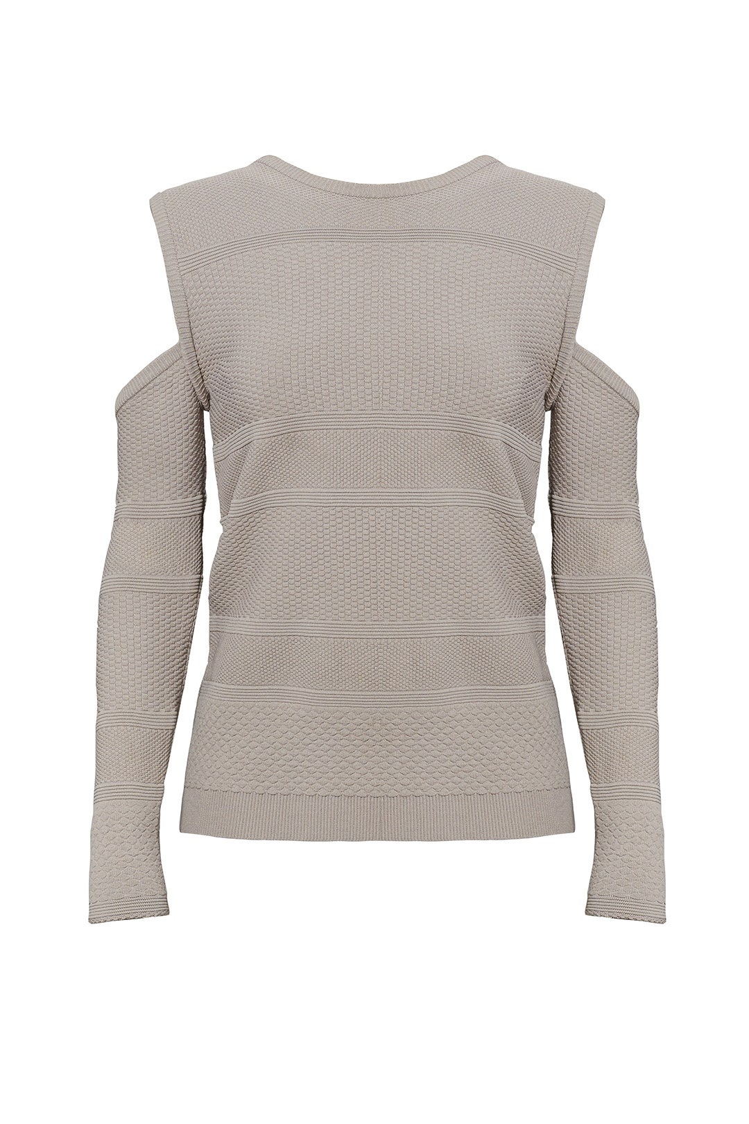 Khaki Cold Shoulder Sweater by Nicole Miller 3