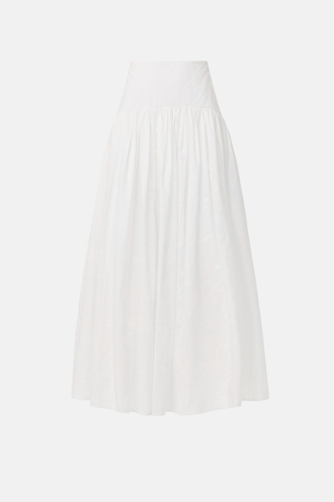 Procida Skirt White Eyelet by Staud 4