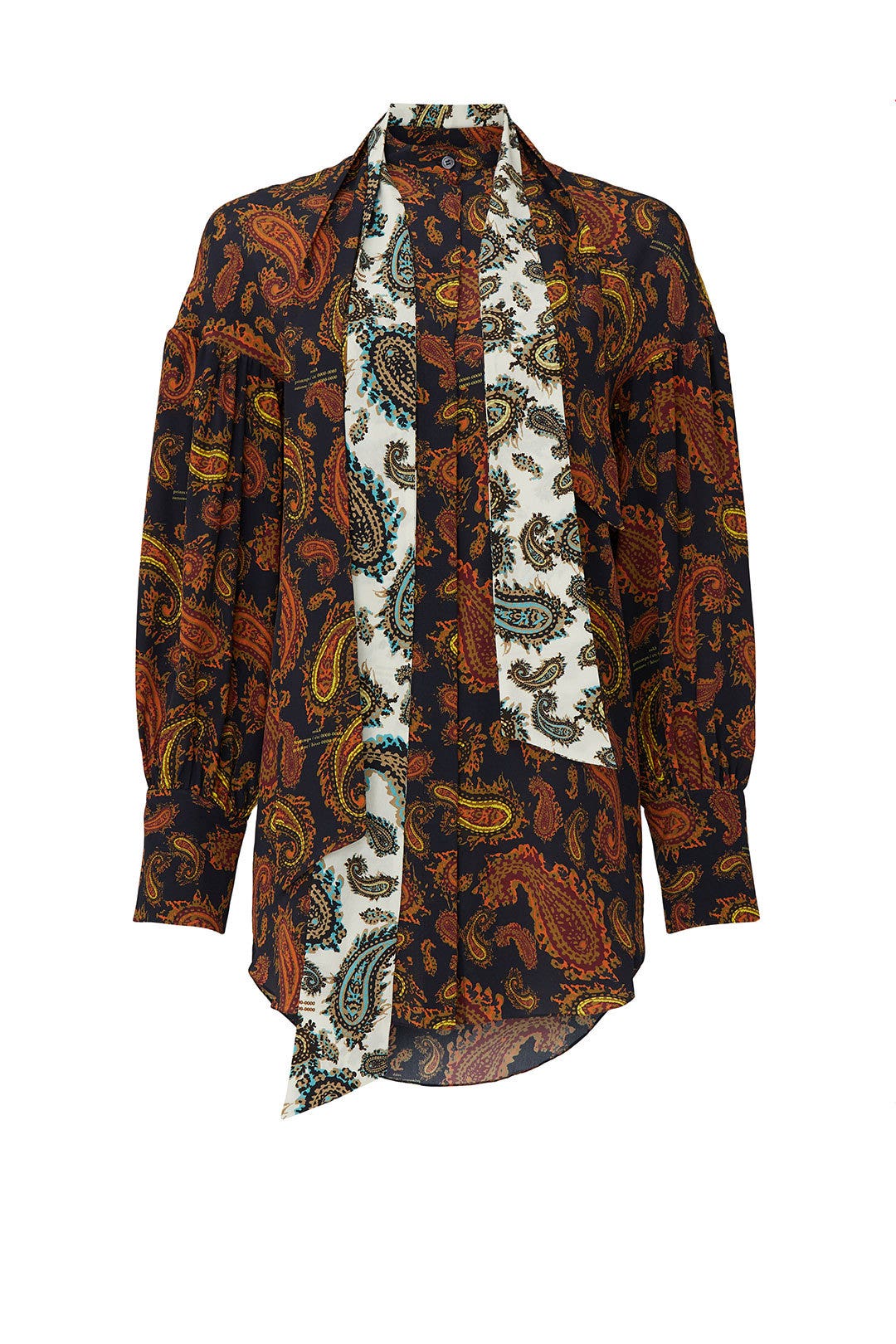 Double Tie Neck Blouse by rokh 4