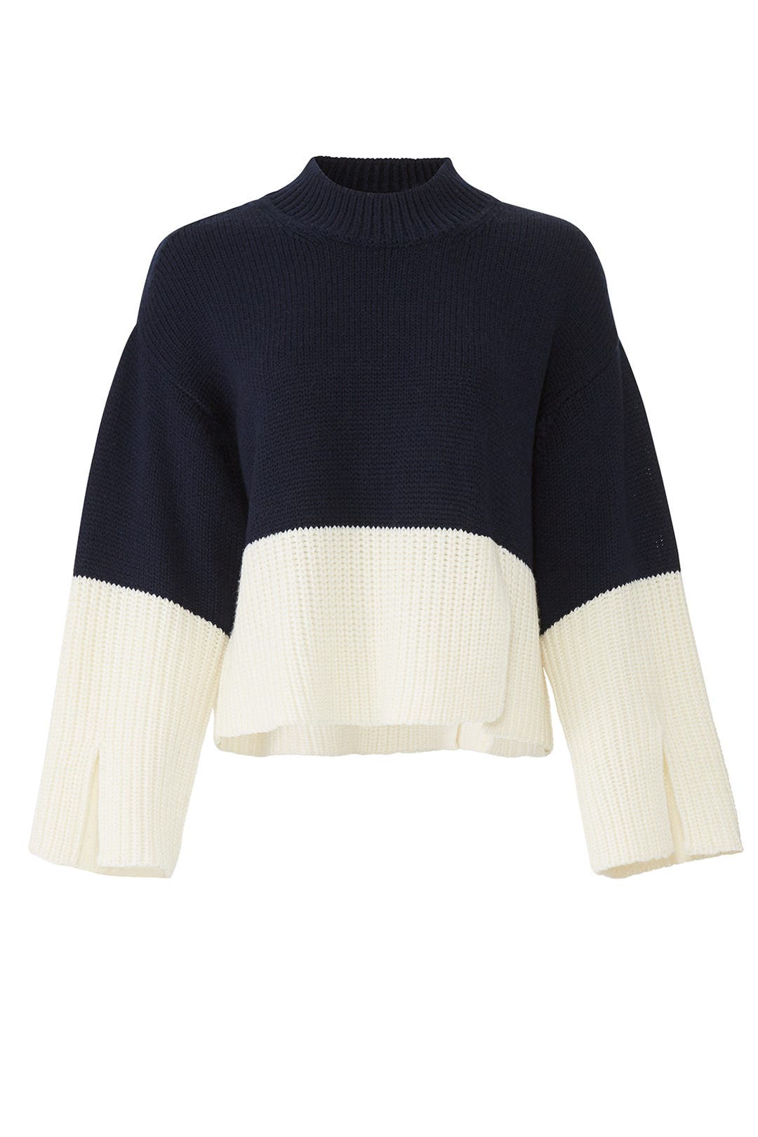 Cropped Colorblock Pullover by Victor Alfaro