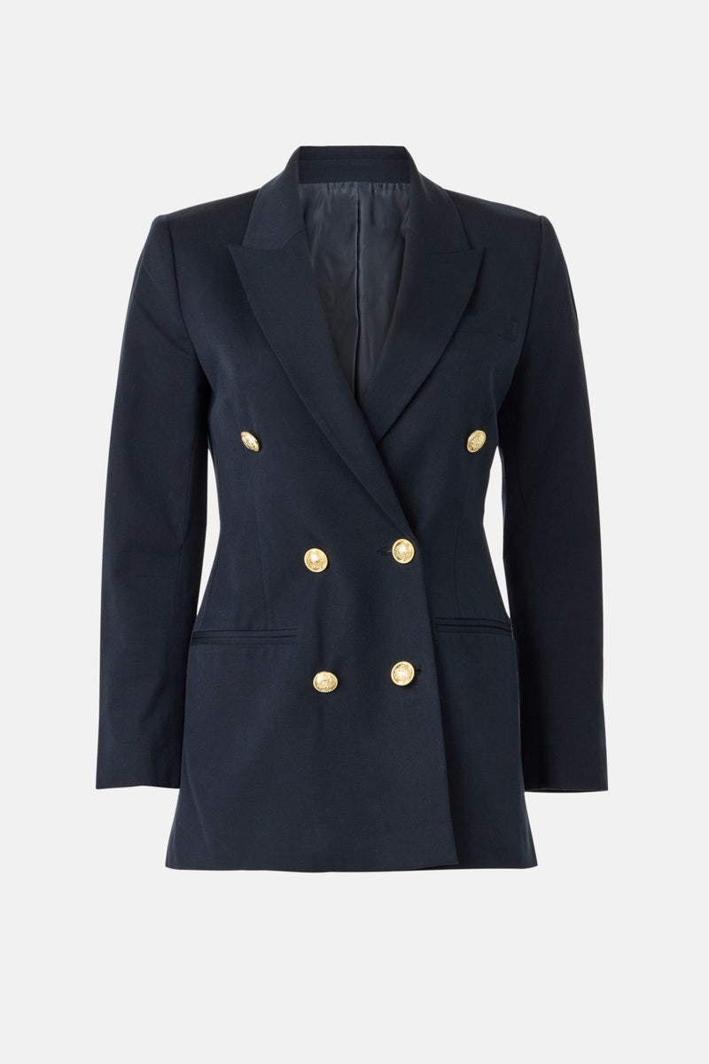 Navy Walter Blazer by Derek Lam 10 Crosby - Photo 4