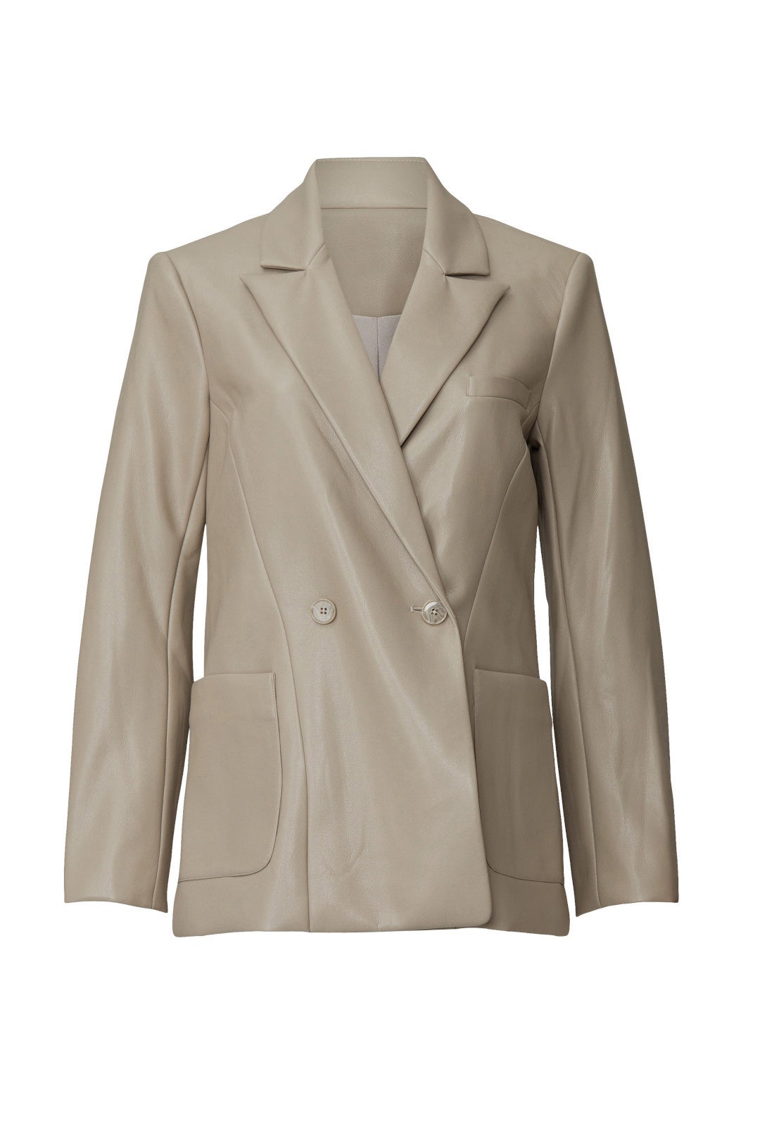 Raelynn Faux Leather Blazer by SIMKHAI