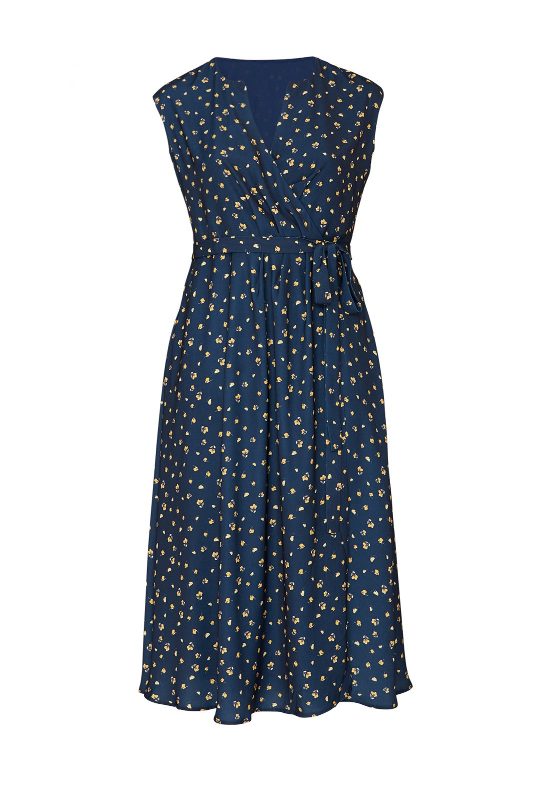 Navy Poppy Wrap Dress by Jason Wu x ELOQUII