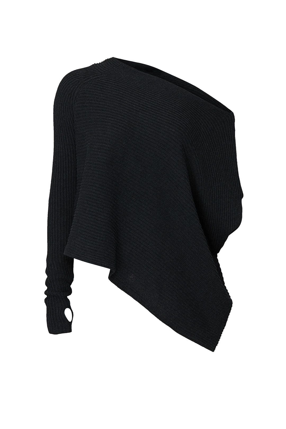 Charcoal One Shoulder Sweater by KF/KaufmanFranco x RTR