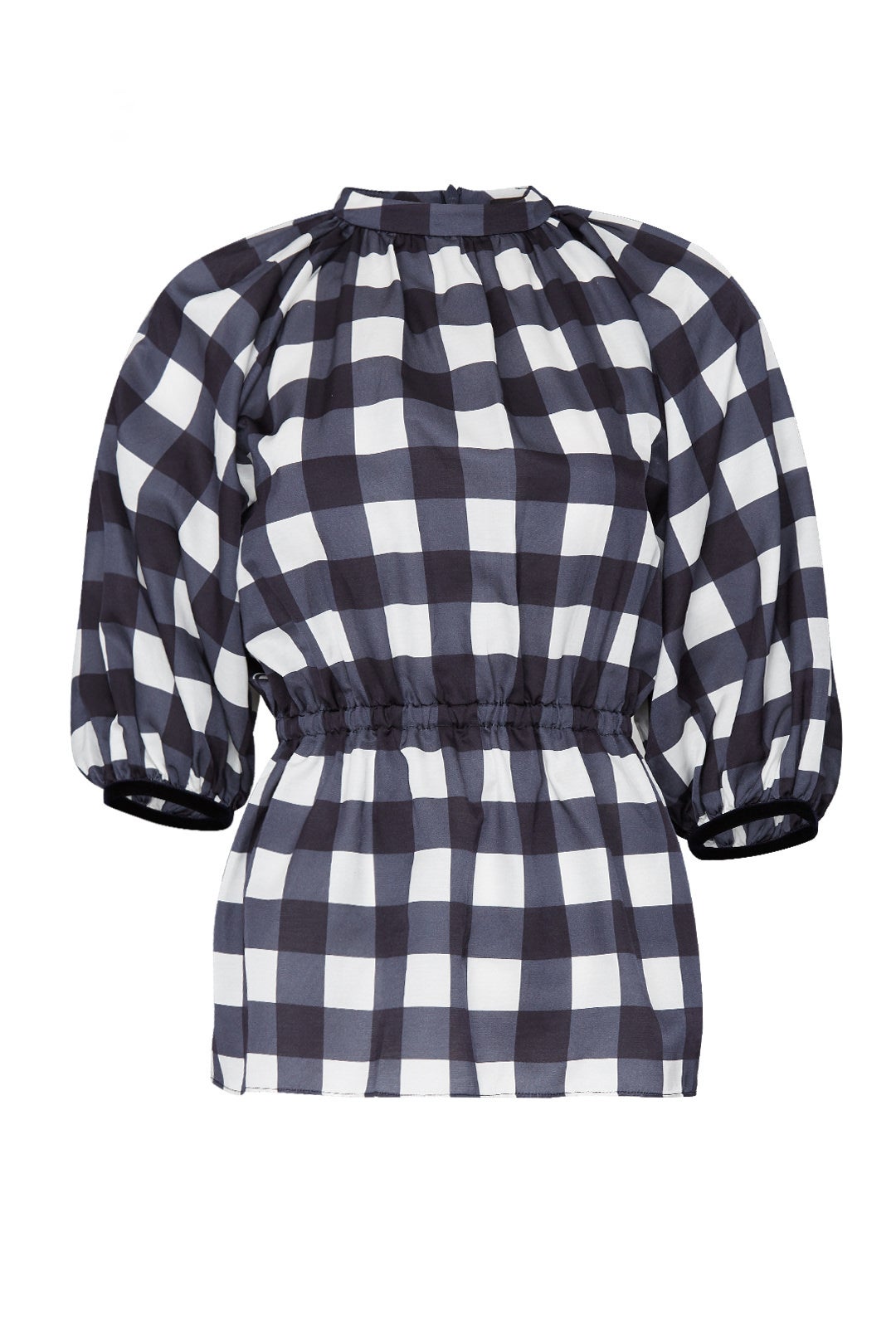 Raglan Gingham Top by Mother of Pearl
