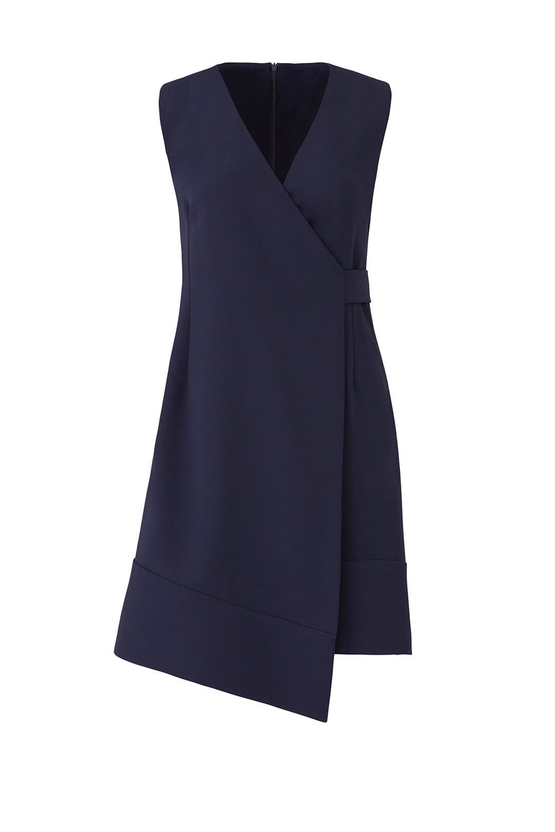 Navy Barrow Wrap Dress by Of Mercer