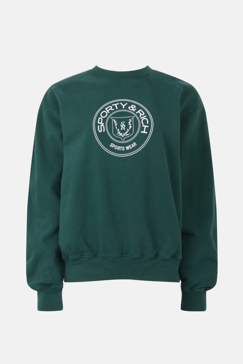 Connecticut Crest Crewneck by Sporty & Rich - Photo 4