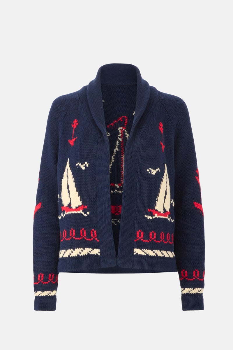The Sailboat Lodge Cardigan by The Great. - Photo 4