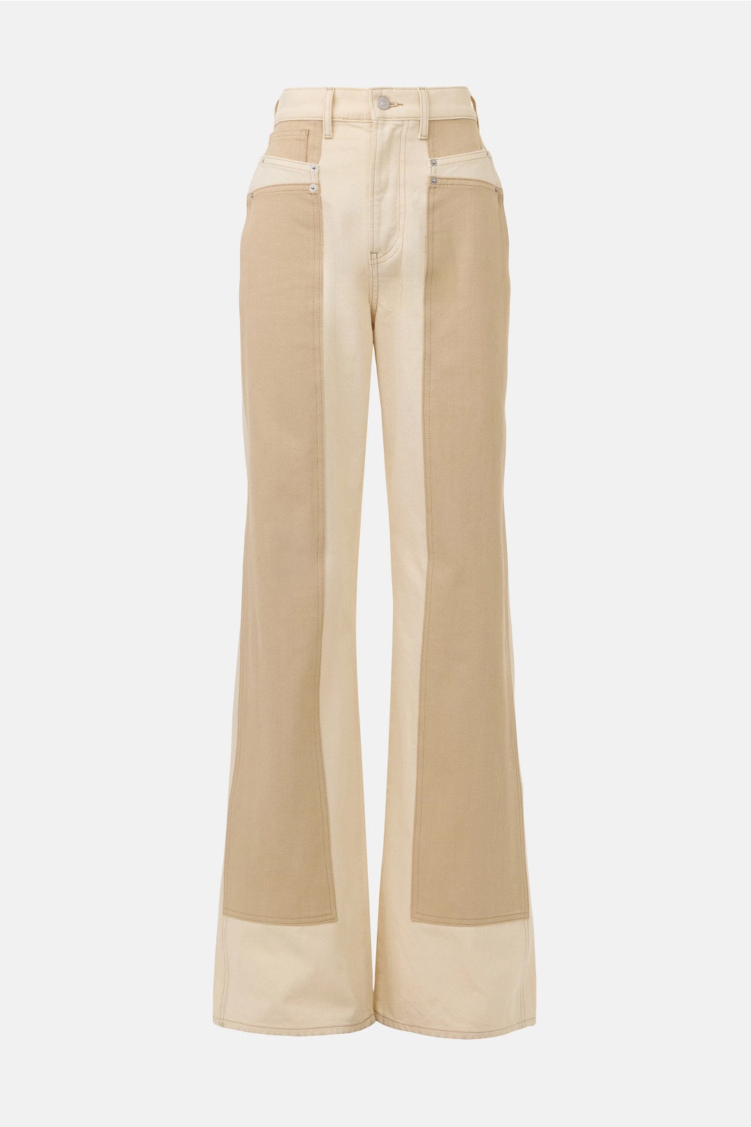 Taylor High Rise Wide Leg Paneled Jeans by Veronica Beard