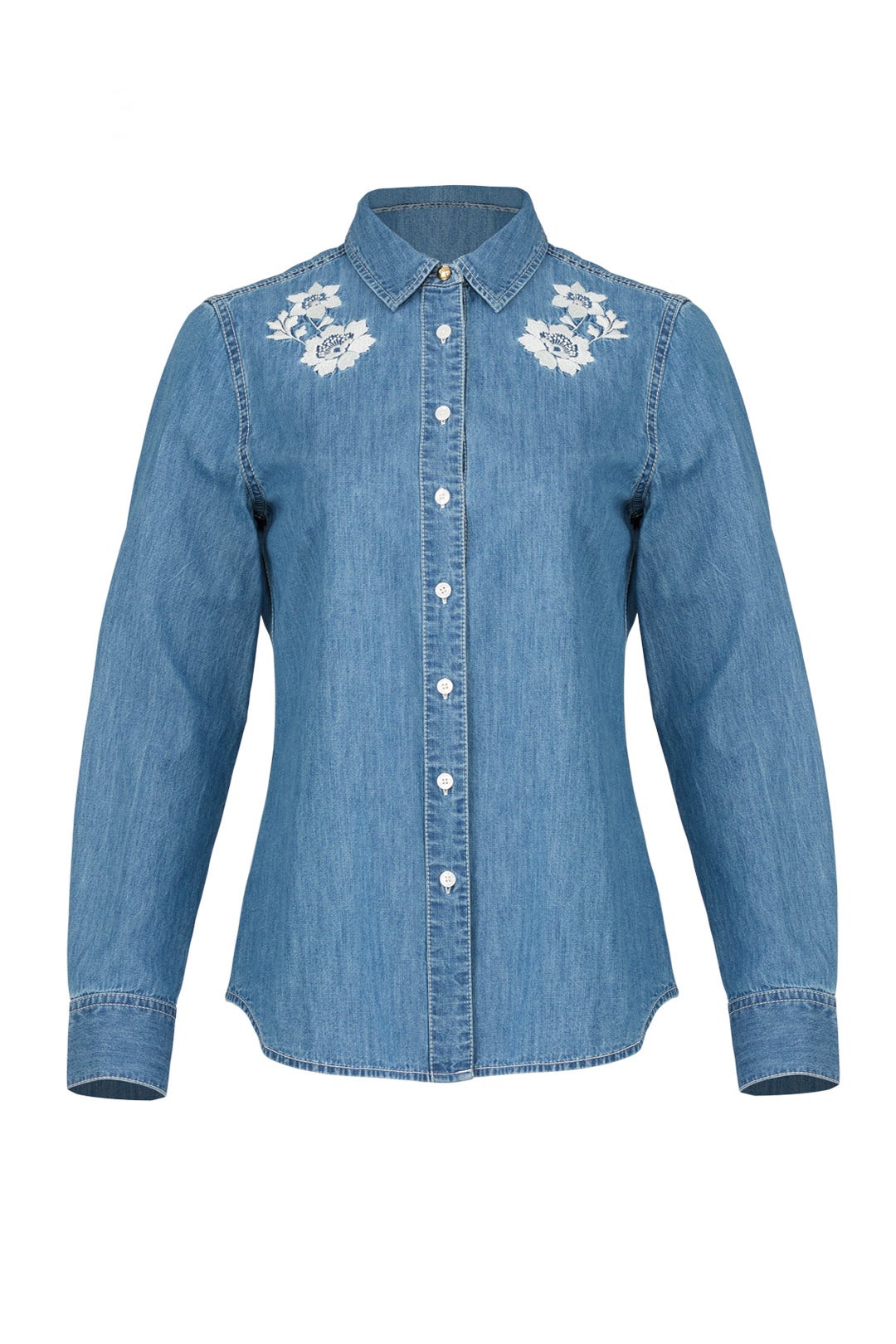 Chambray Button Down by Draper James 3