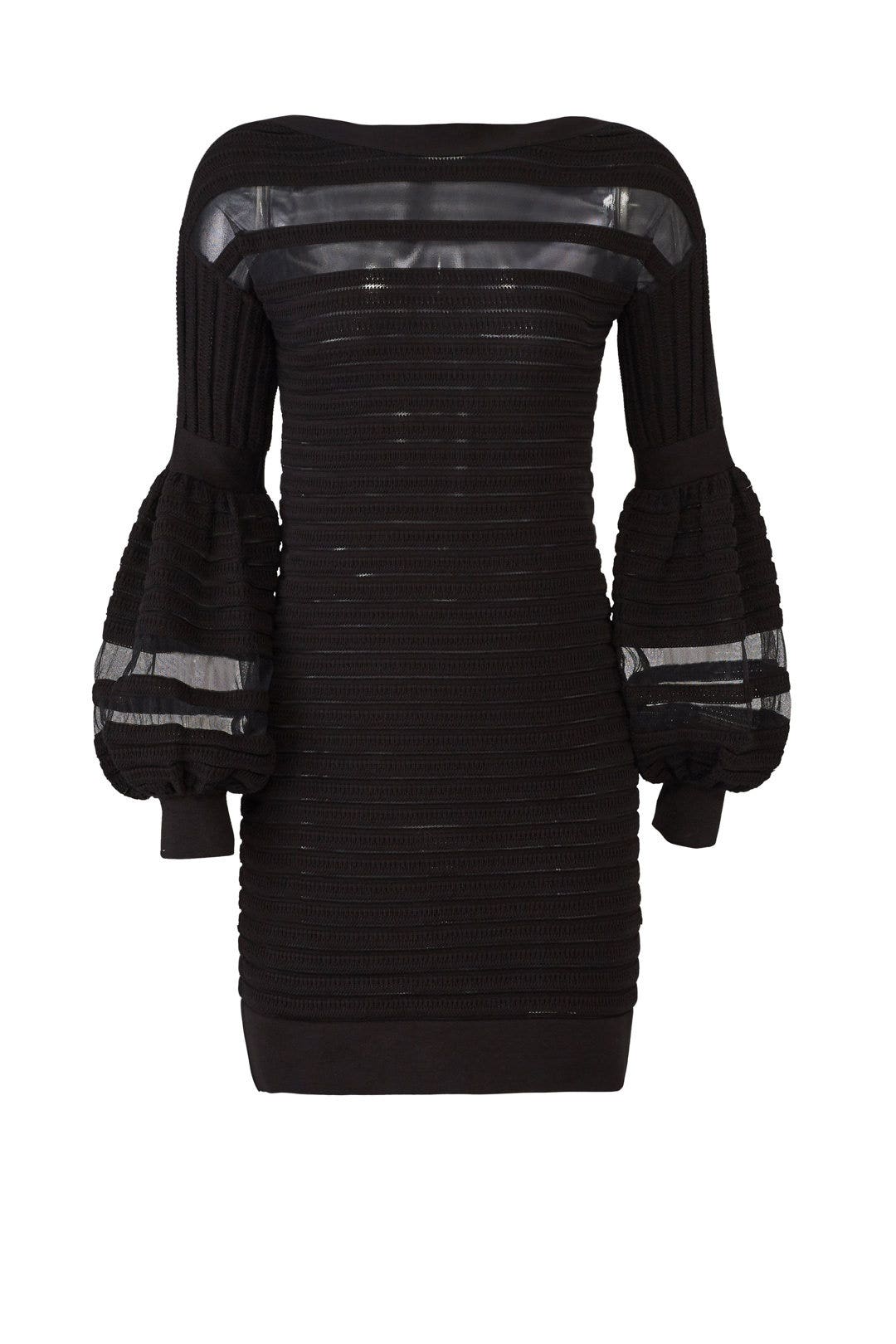 Black Panel Knit Dress by Emanuel Ungaro for 227 Rent the Runway