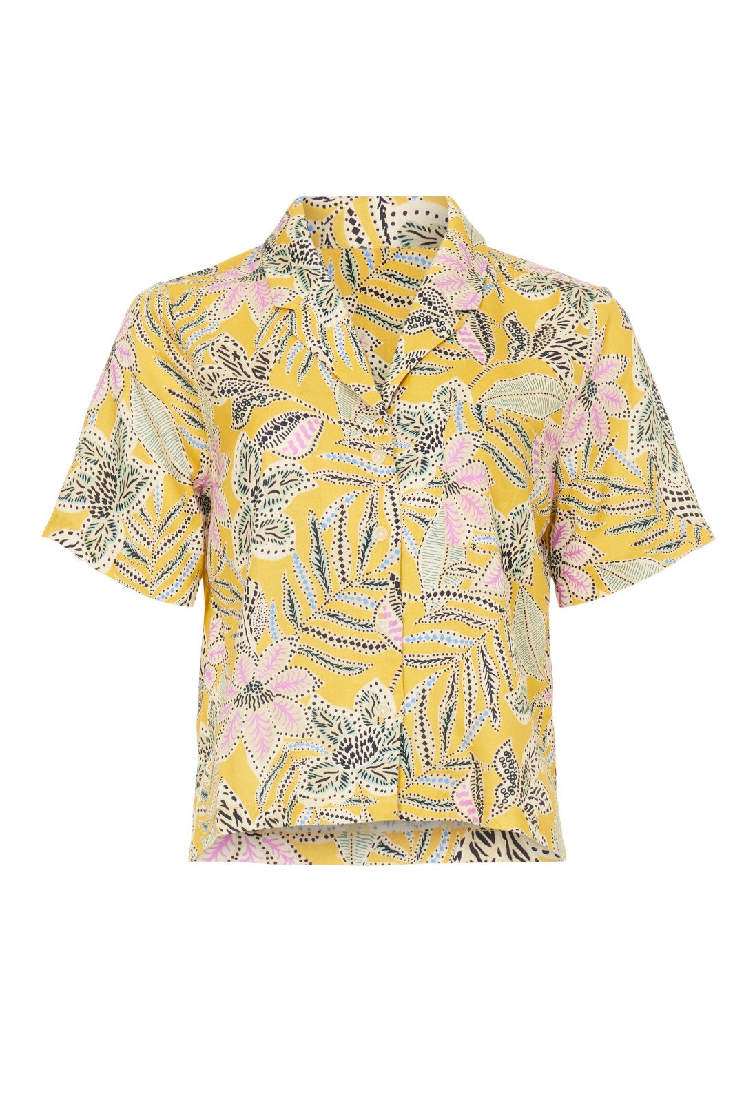 Bamboo Floral Lucy Resort Shirt by Marine Layer 4