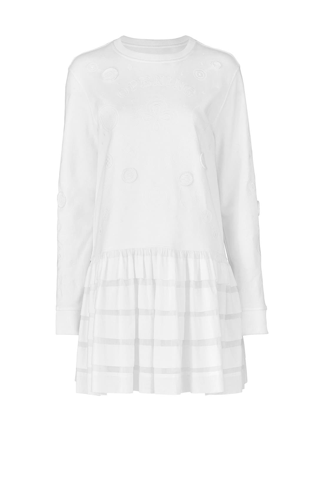Ruffle Logo Sweatshirt Dress by Opening Ceremony 3