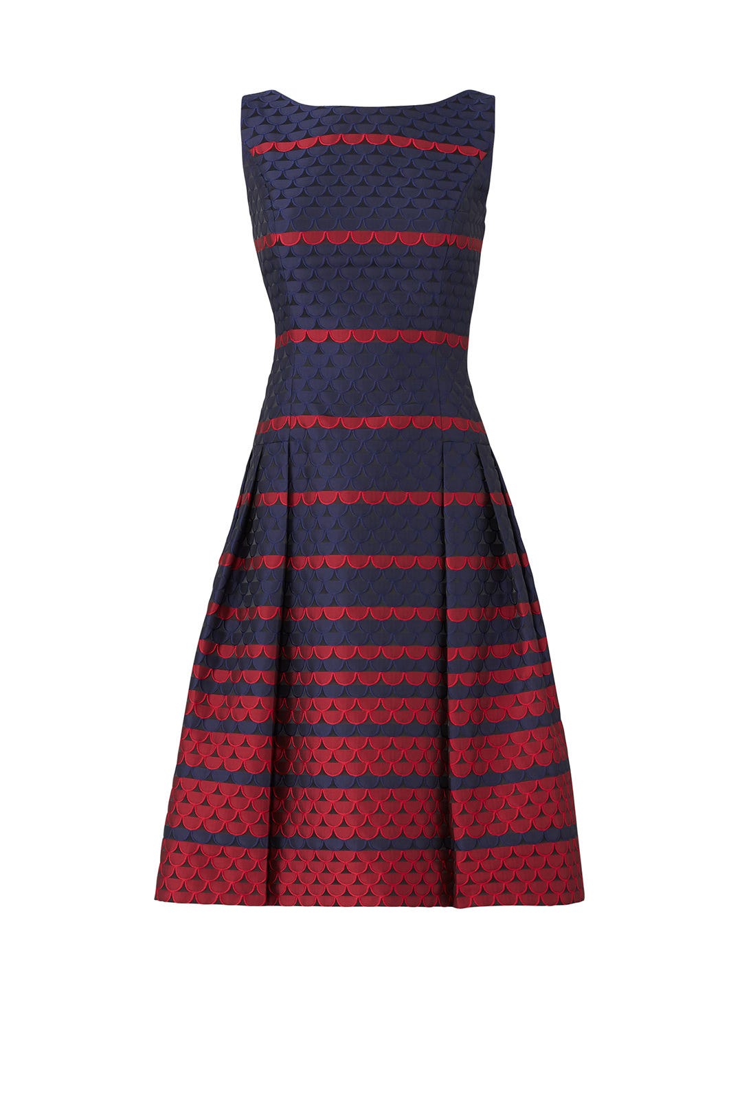 Scallop Flare Dress by Carmen Marc Valvo 3