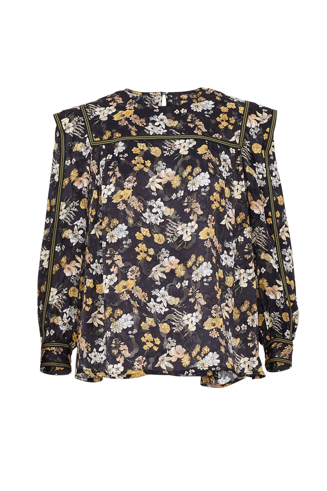 Floral Sleeve Detail Blouse by Derek Lam 10 Crosby