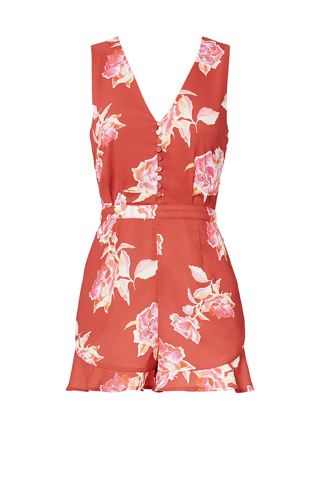 Red Jayme Romper by Greylin