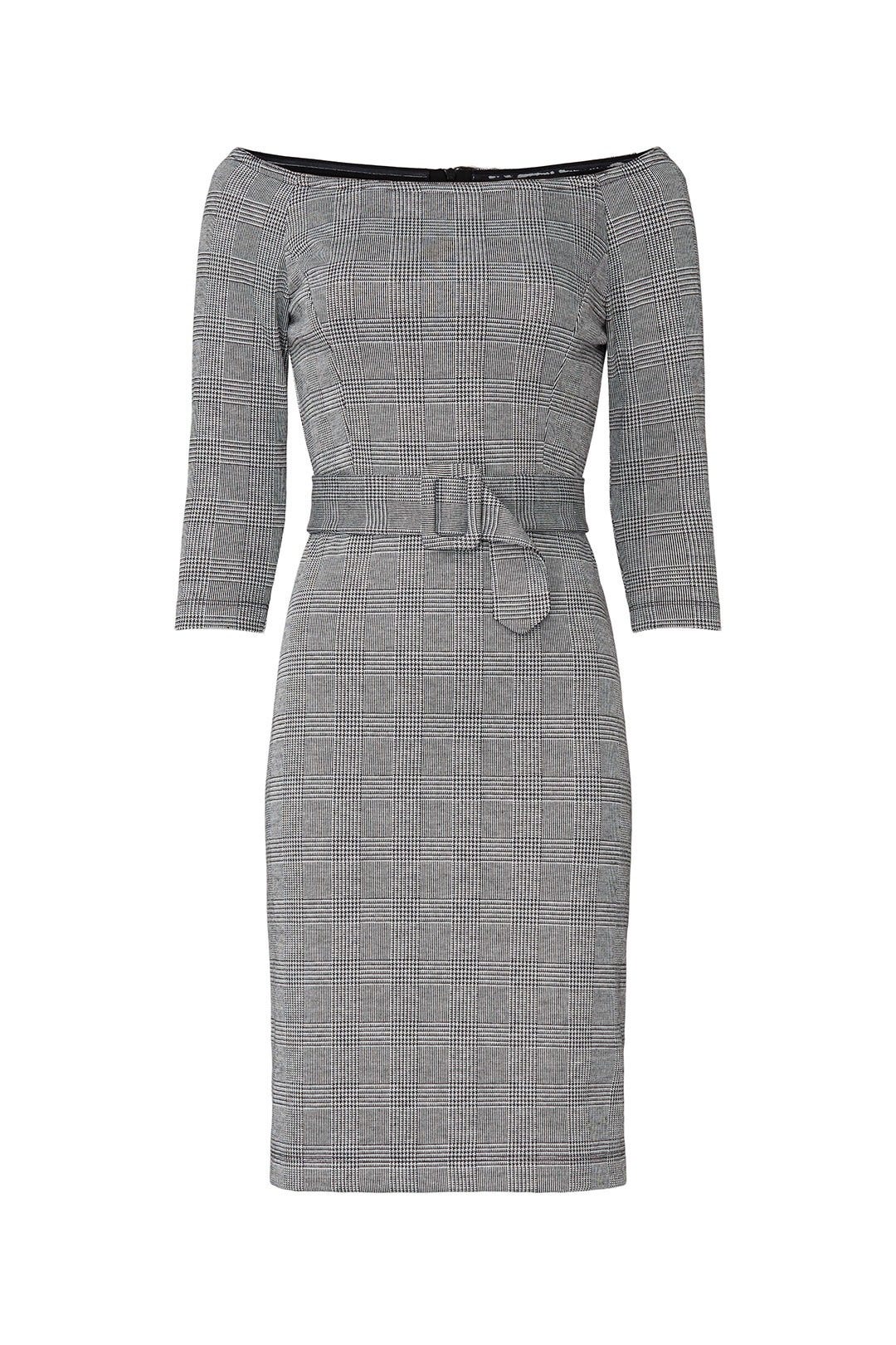 Plaid Off The Shoulder Dress by Slate & Willow 4