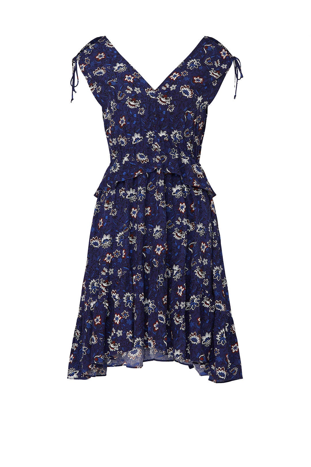 Navy Lotus Printed Dress by Thakoon x RTR