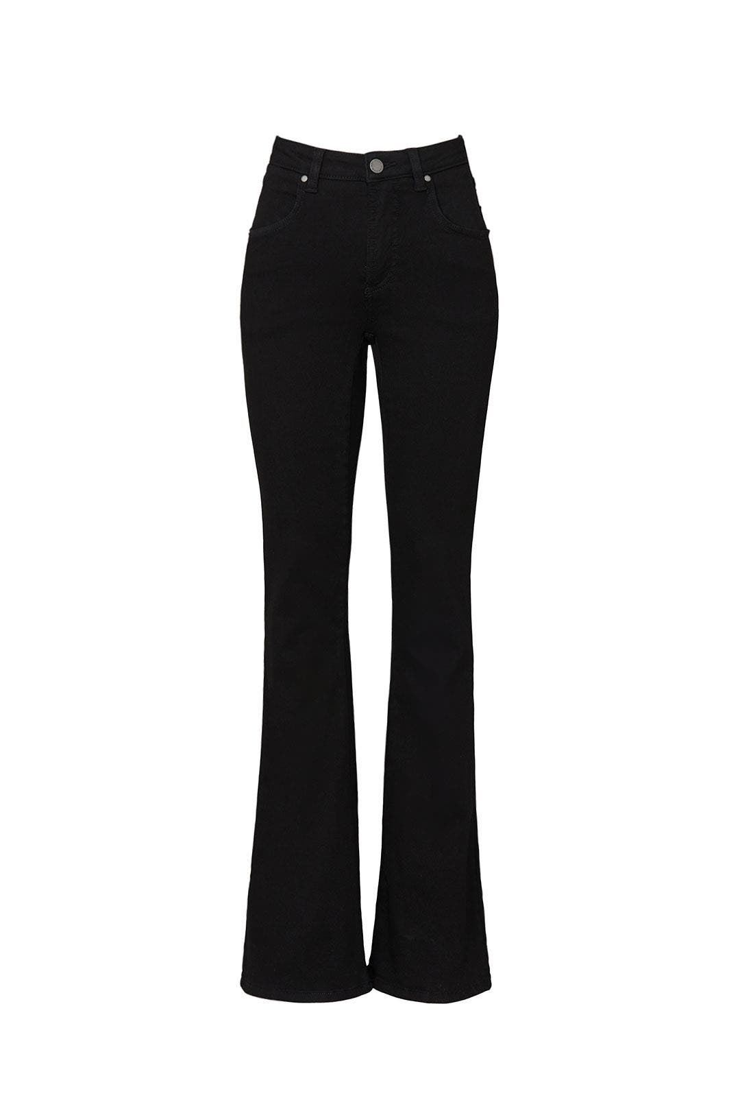 Black Sava High Rise Flare Jeans by Universal Standard