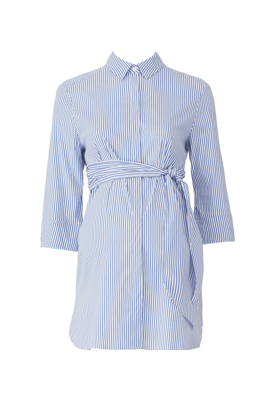 Blue Dora Maternity Shirt by Isabella Oliver 3