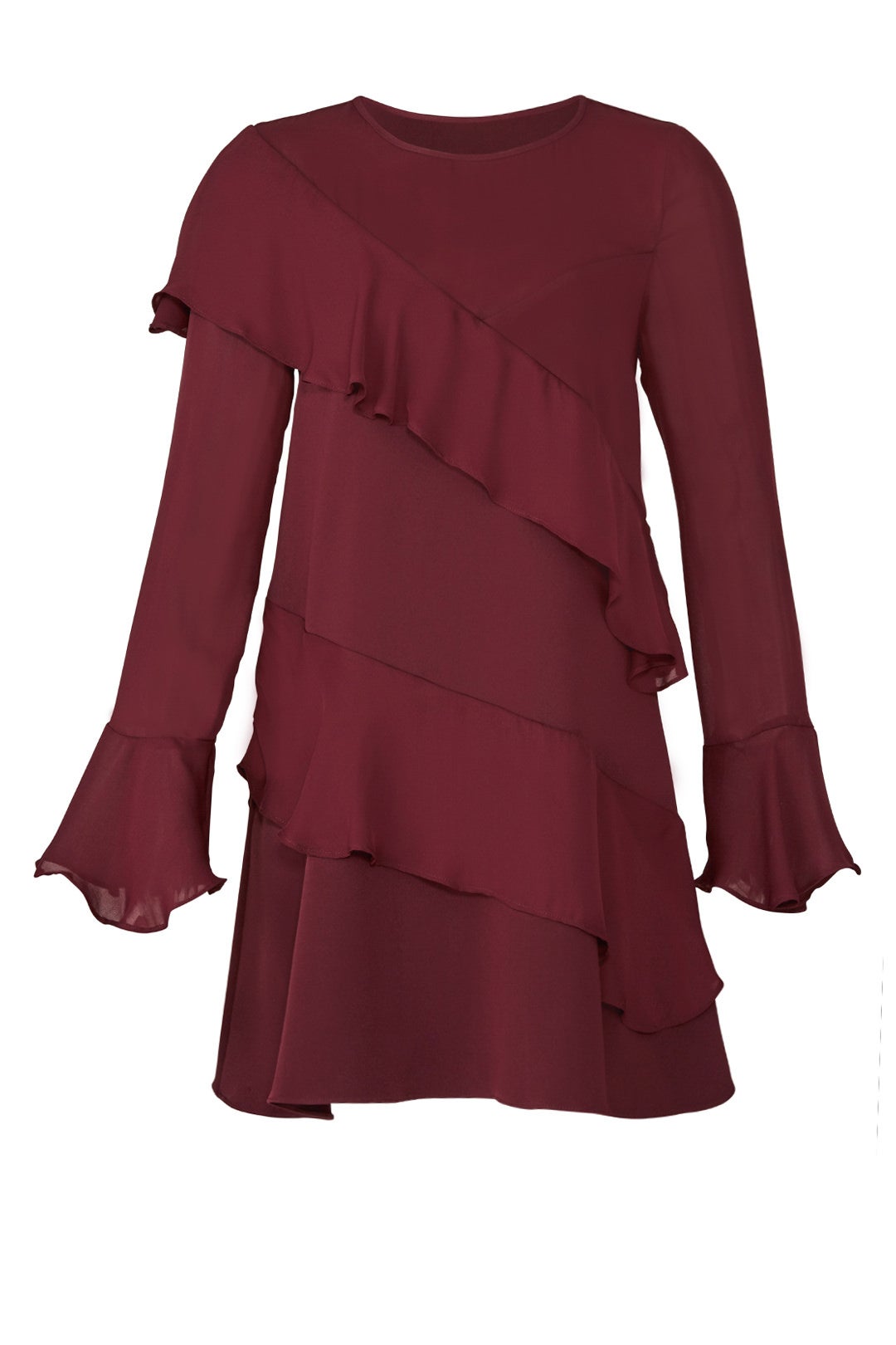 Wine Evony Combo Dress by Parker 3