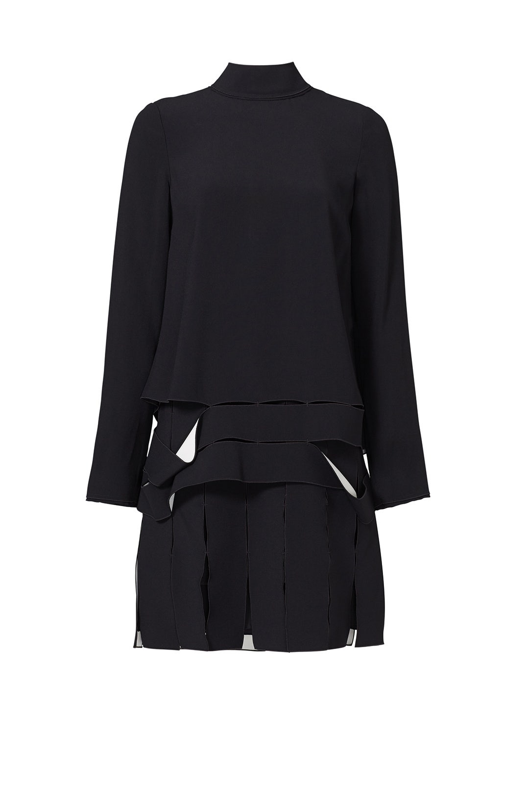 Black Carwash Pleat Dress by Proenza Schouler
