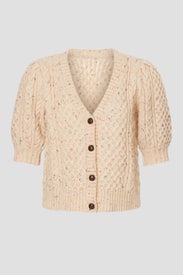 Isla Short Sleeve Sweater - Green Hue Stripe main image 1