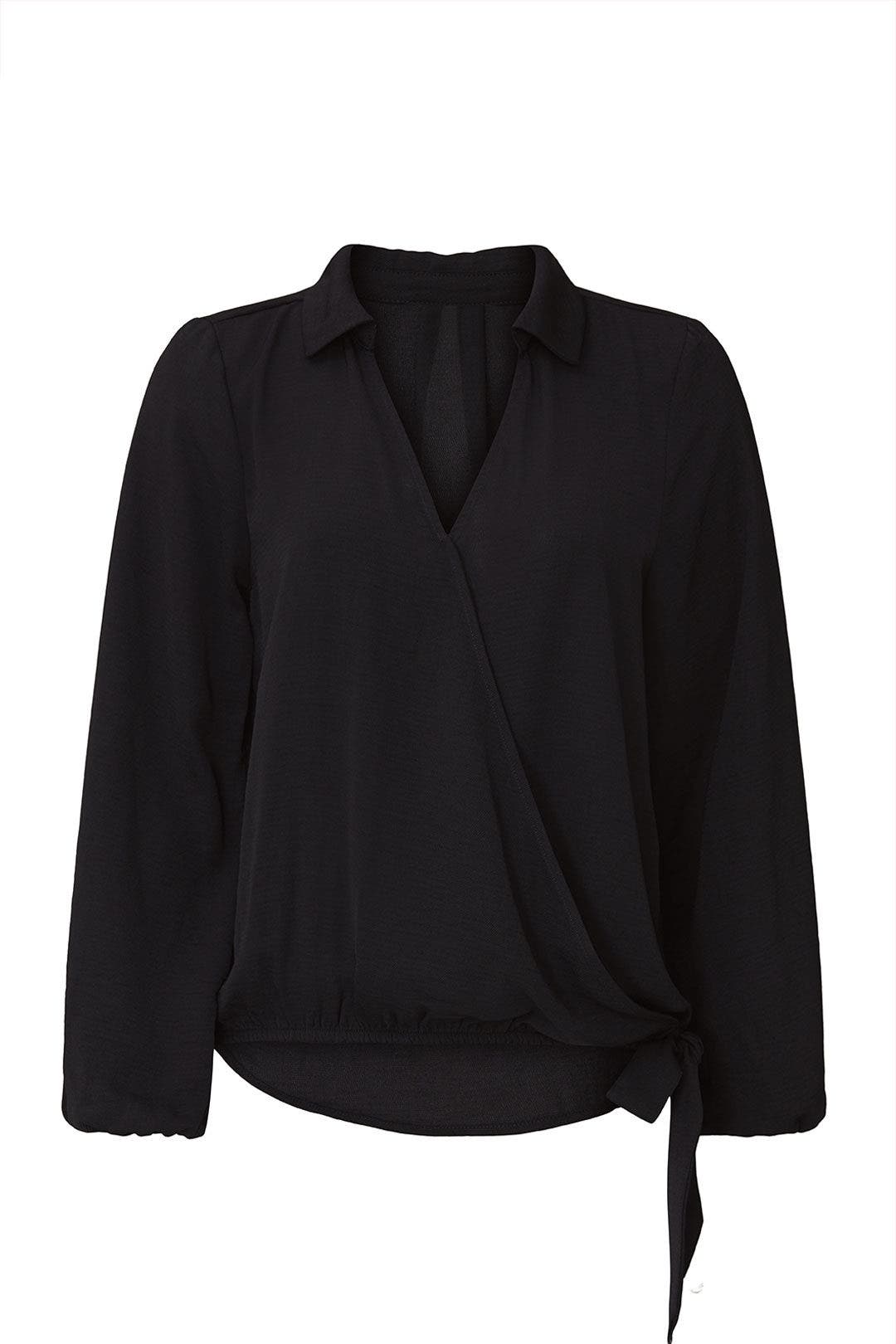 Hunter Wrap Blouse by B Collection by Bobeau