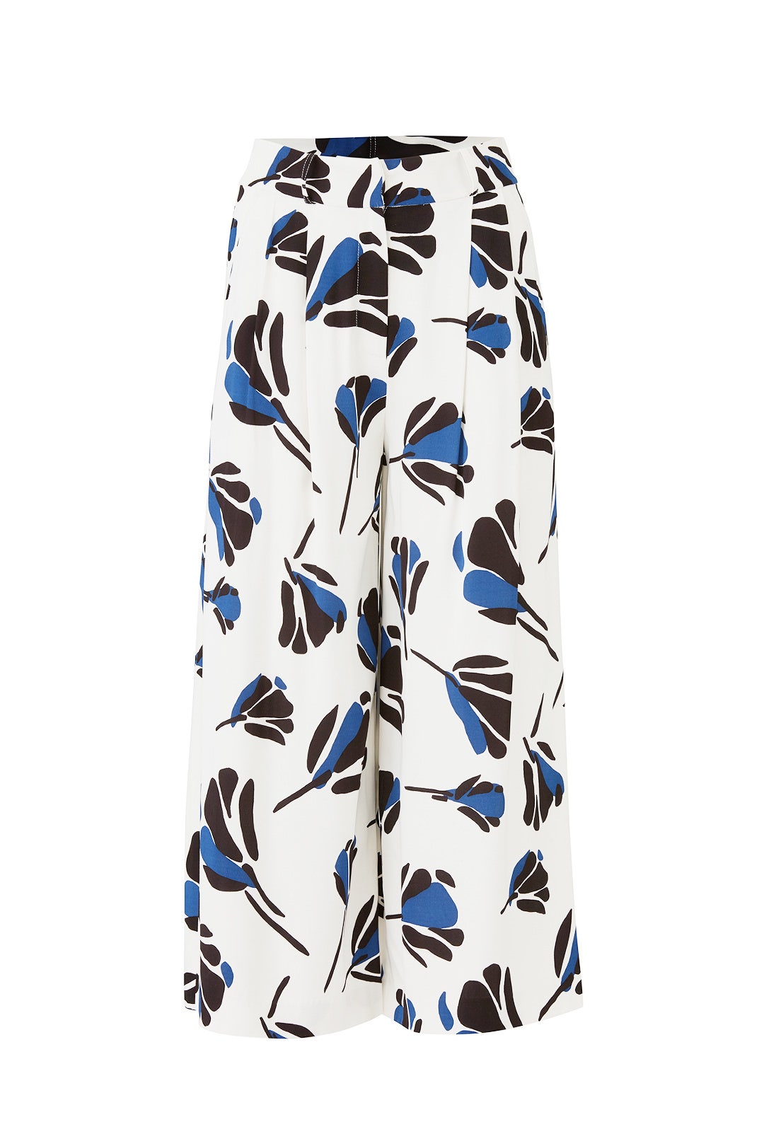 Blue Floral Printed Pants by Jason Wu 3