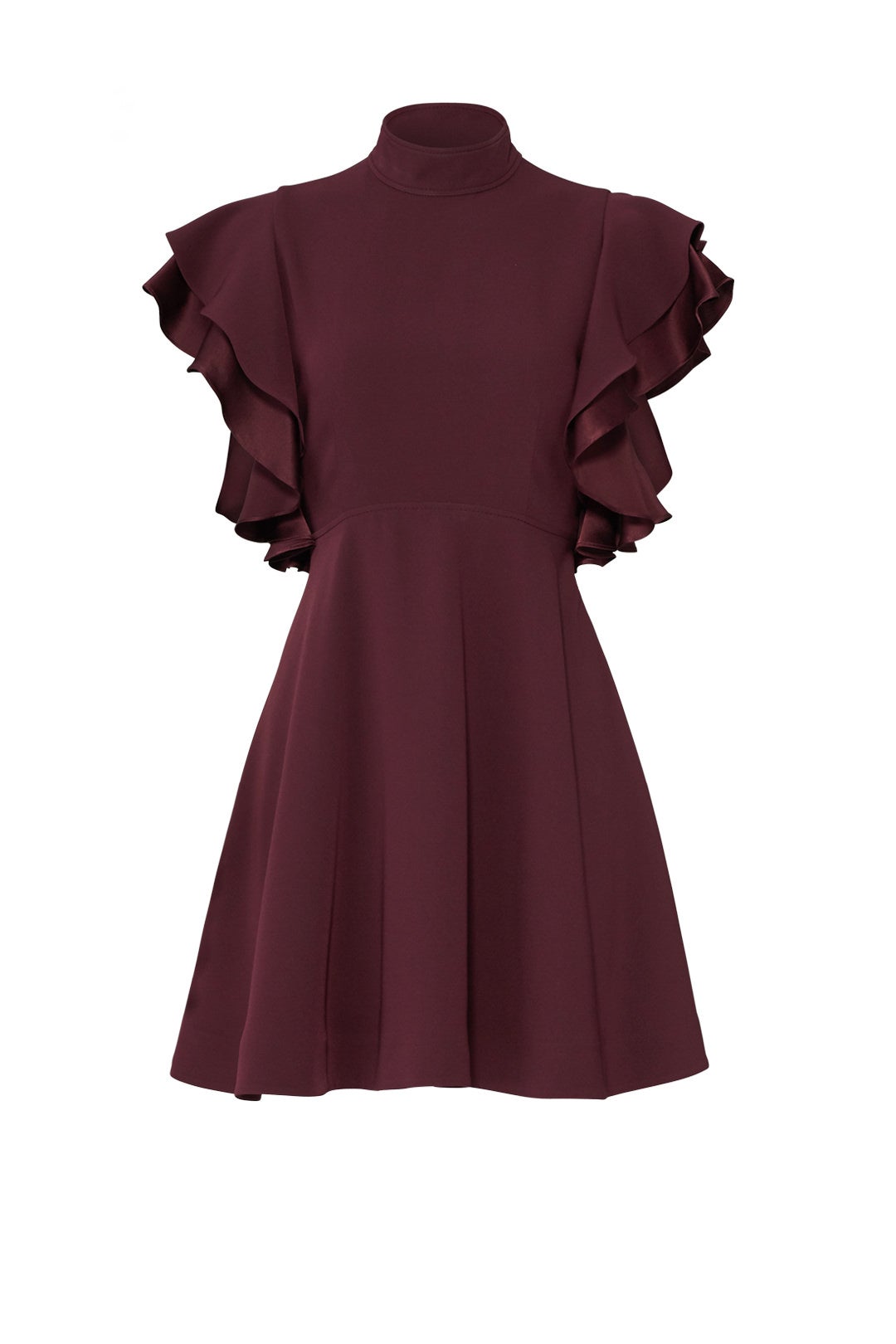 Plum Ruffle Dress by Cinq à Sept 3
