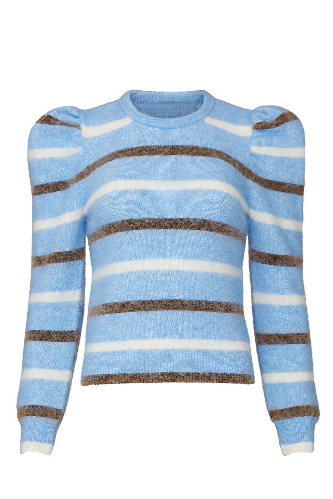 Puff Sleeve Striped Sweater by Derek Lam 10 Crosby