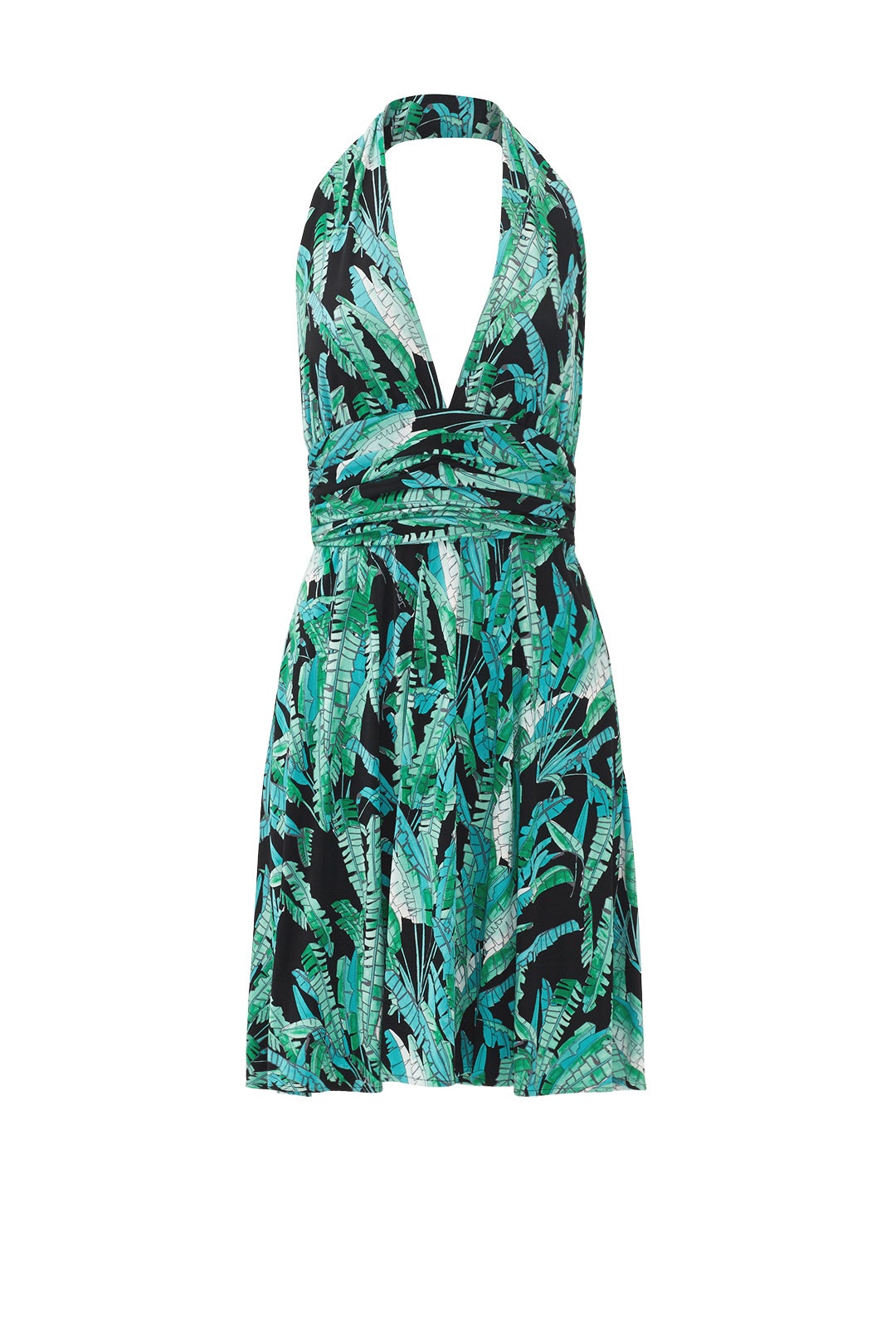 Palm Print Halter Dress by Issa