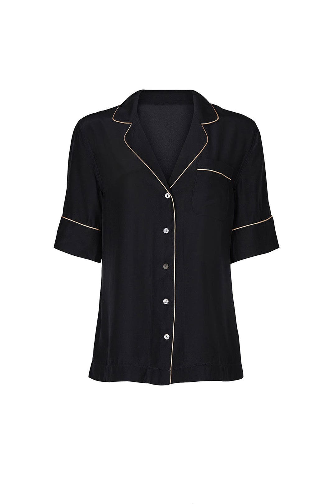Silk Short Sleeve PJ Top by Kiki de Montparnasse