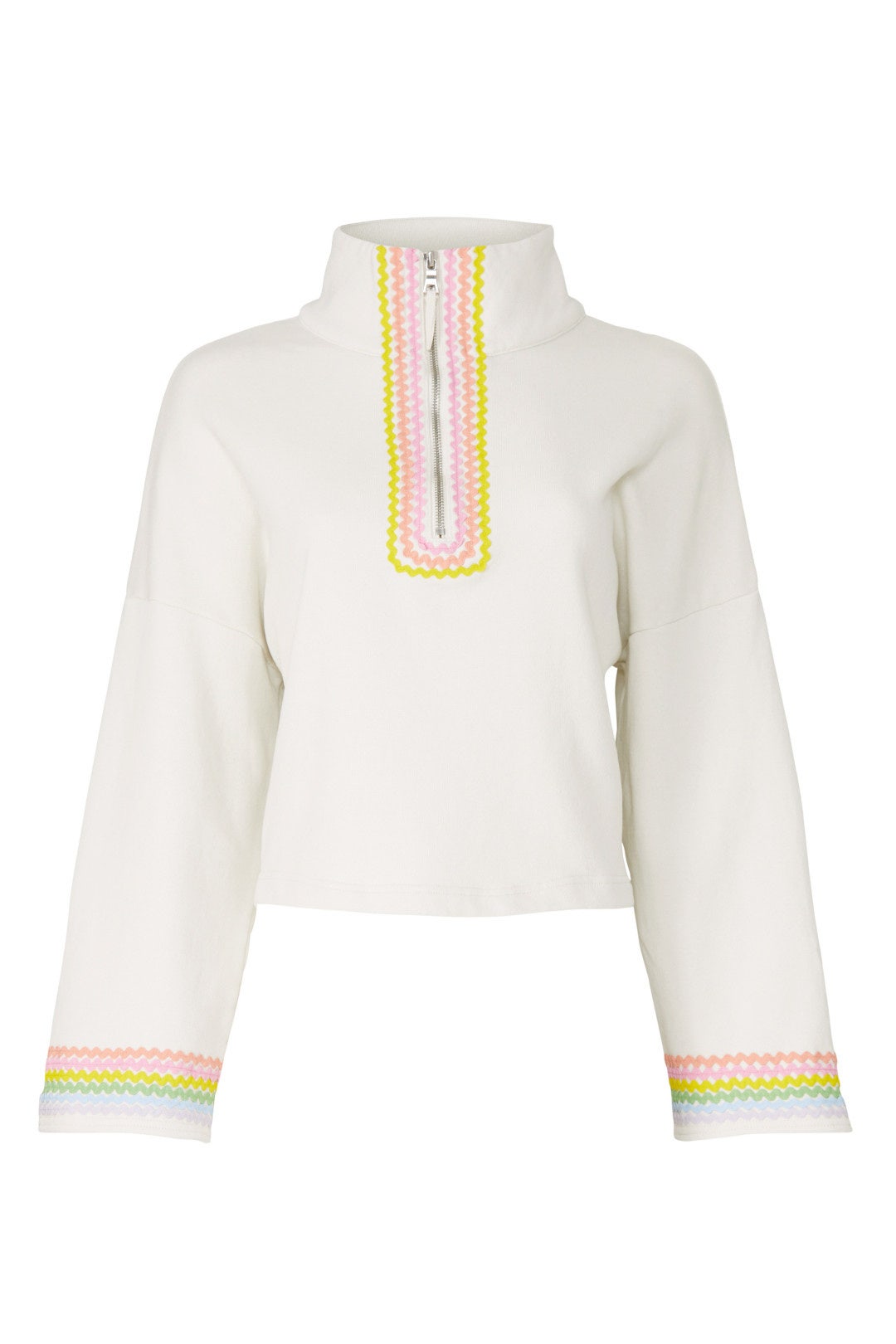 Rainbow Quarter-Zip Sweatshirt by Something Navy 4