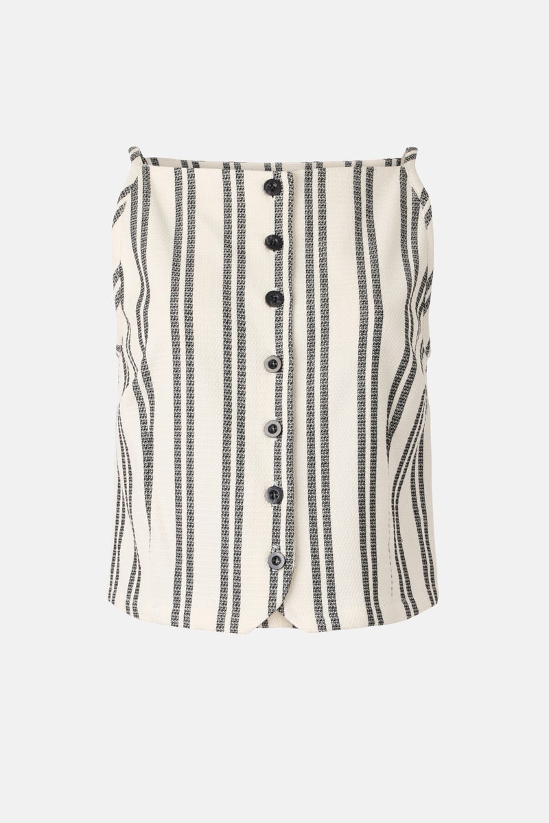 Elis Sleeveless Button Up Top by Fifteen Twenty - Photo 4