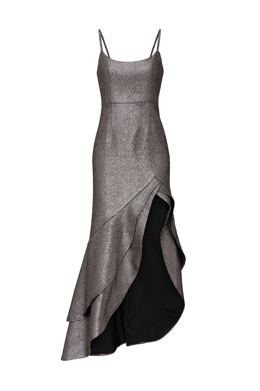 Silver Metallic Malia Gown by Hutch 4