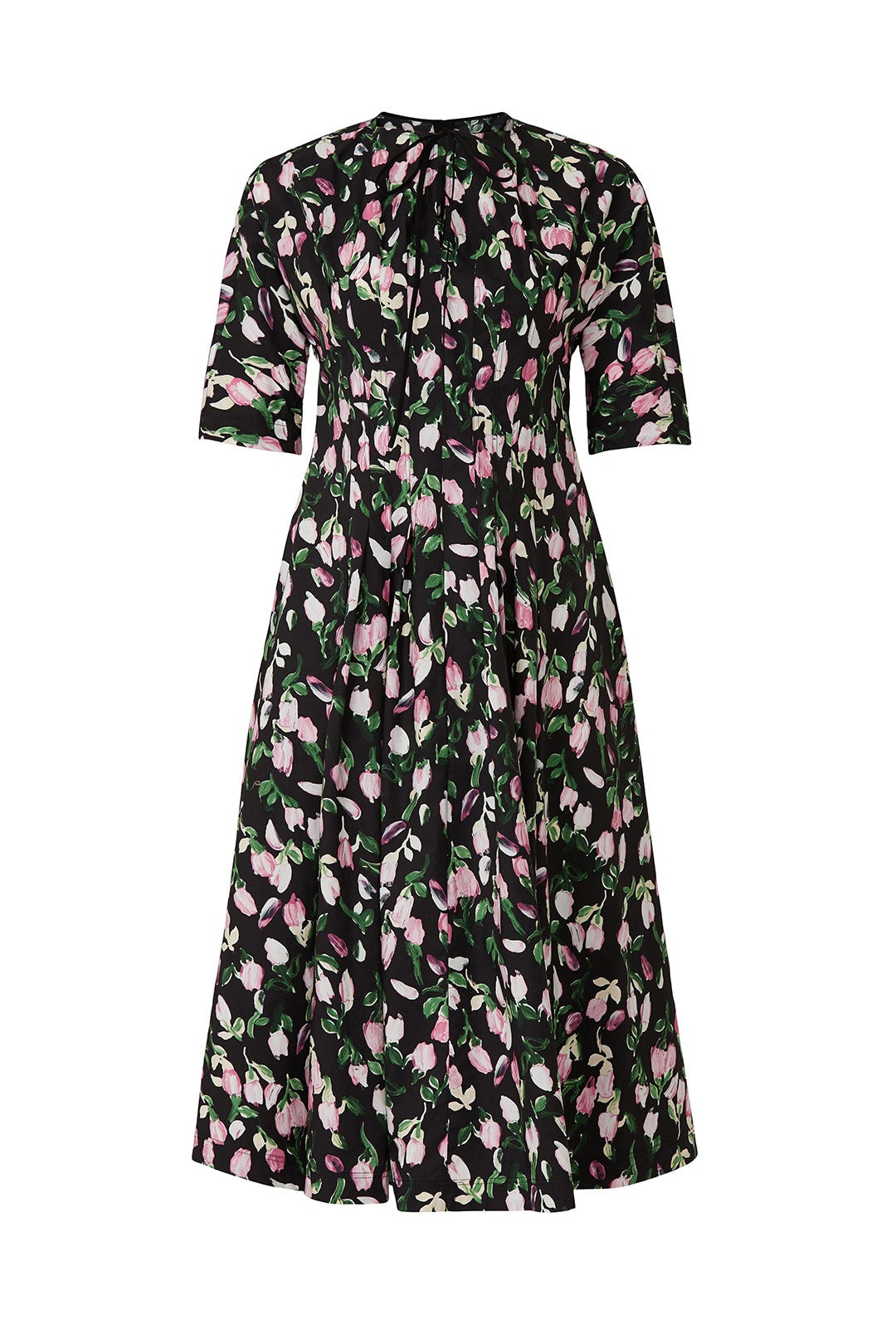 Black Printed Shirtdress by Marni