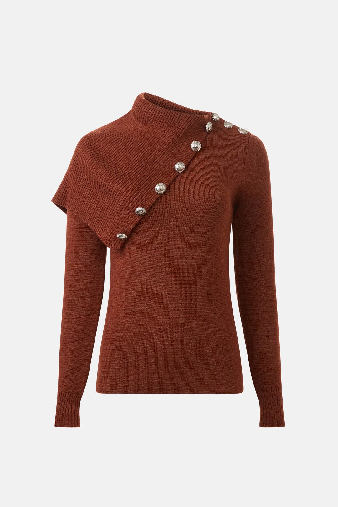 Rust Sweater in Merino Wool by Rabanne 4
