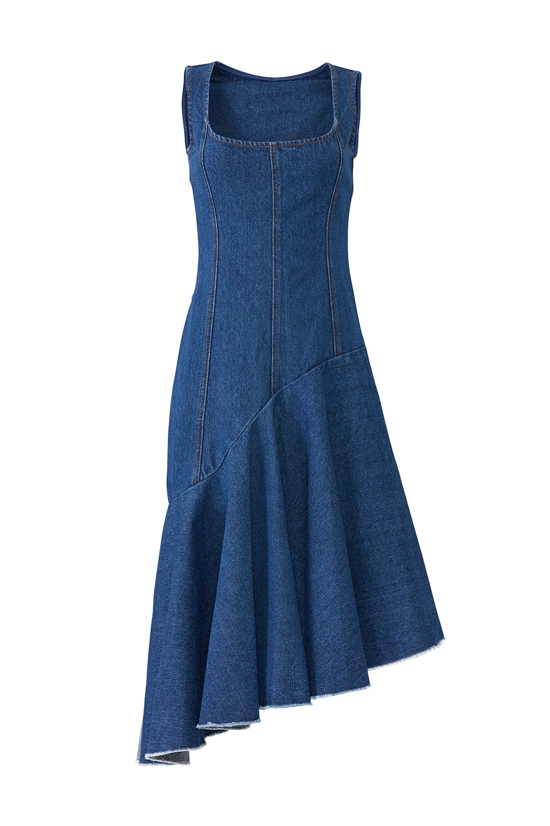 white christmas dresses Glassworks London Blue Denim Halter Neck Mini Dress