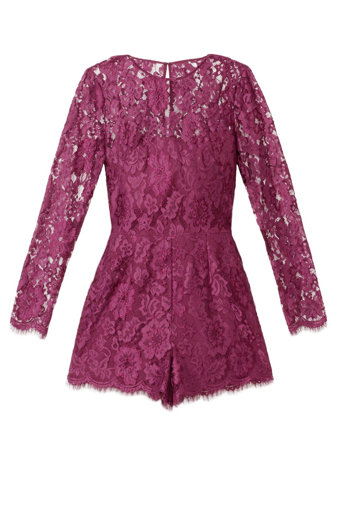 Plum Midnight Lace Romper by Cynthia Rowley 3