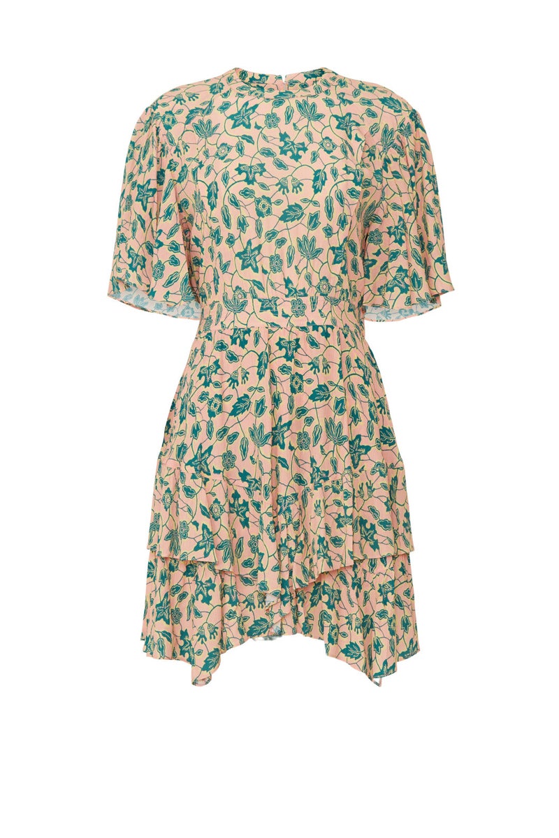 Floral Flutter Sleeve Dress by Derek Lam 10 Crosby x RTR - Photo 4