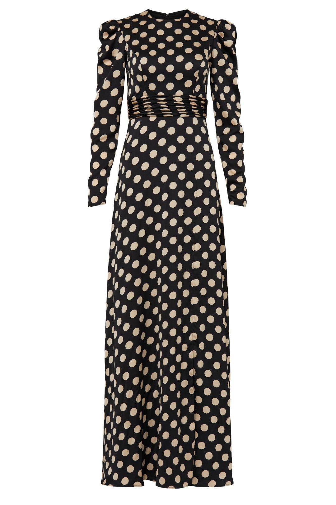 Polka Dot Satin Gown by Ieena for Mac Duggal 4