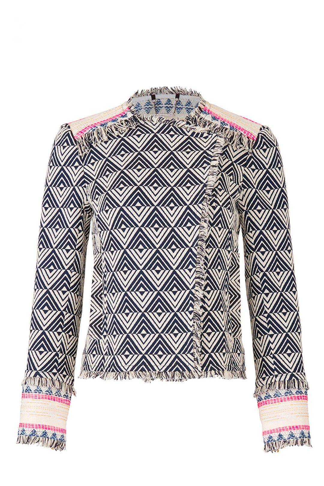 Printed Fringe Jacket by Trina Turk 3