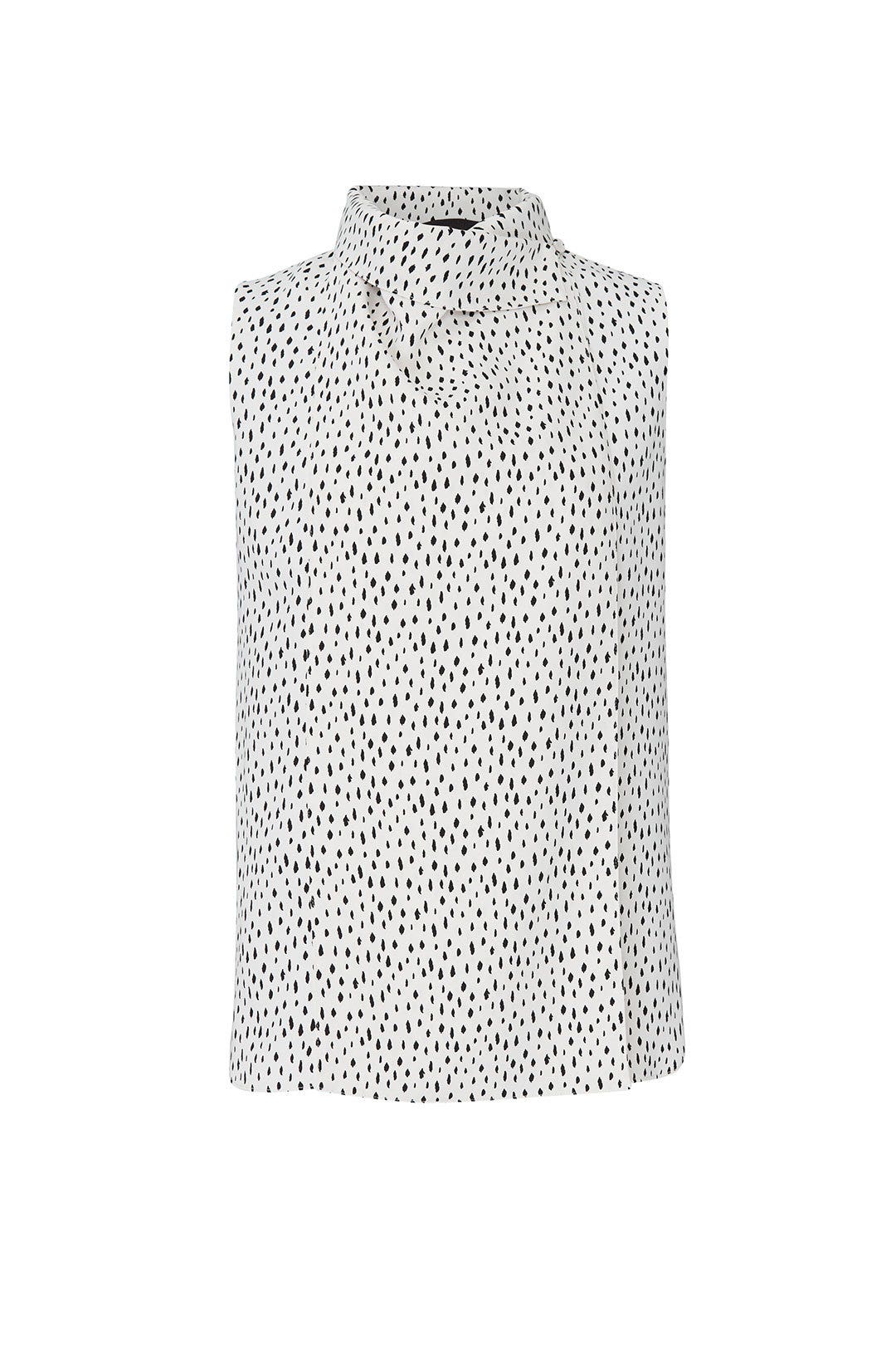 Printed Cowl Neck Shell Top by Adam Lippes 4