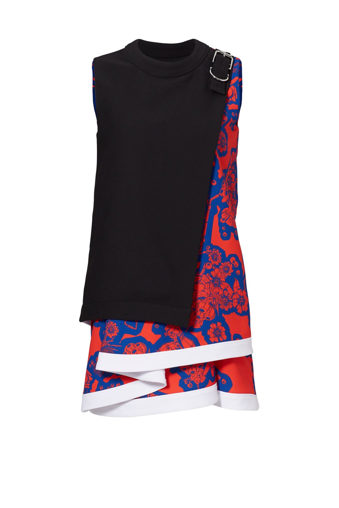 Mixed Floral Printed Ruffle Dress by Carven 3