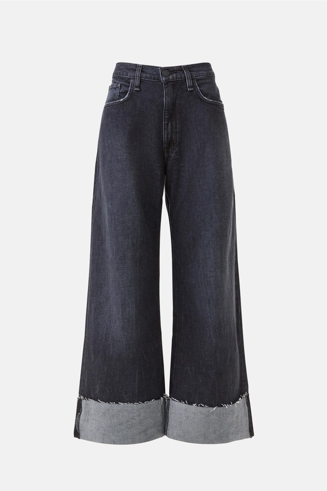 Petite Jodie Cuffed Wide Leg Jeans by Hudson 4