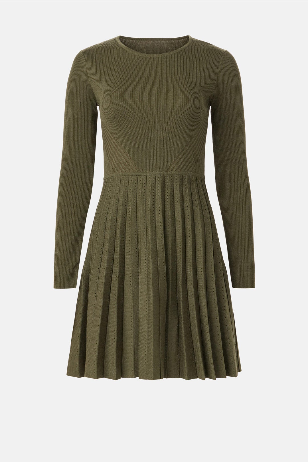 Pleated Long Sleeve Knit Mini Dress by Jason Wu x RTR 4